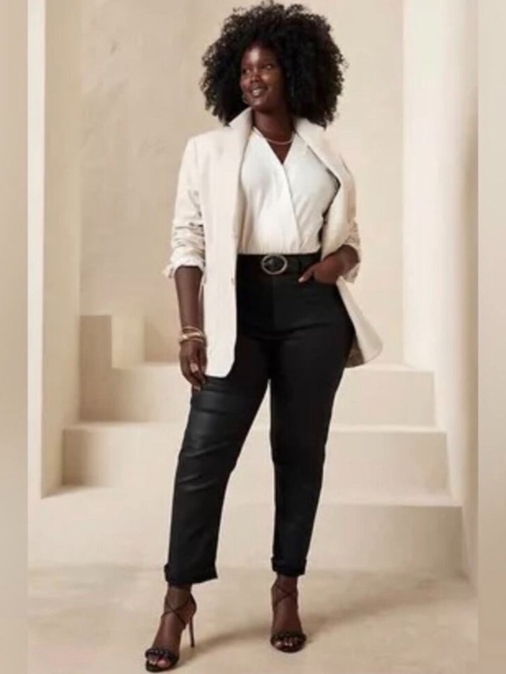Banana Republic Factory Curvy Slim Coated Jean Black